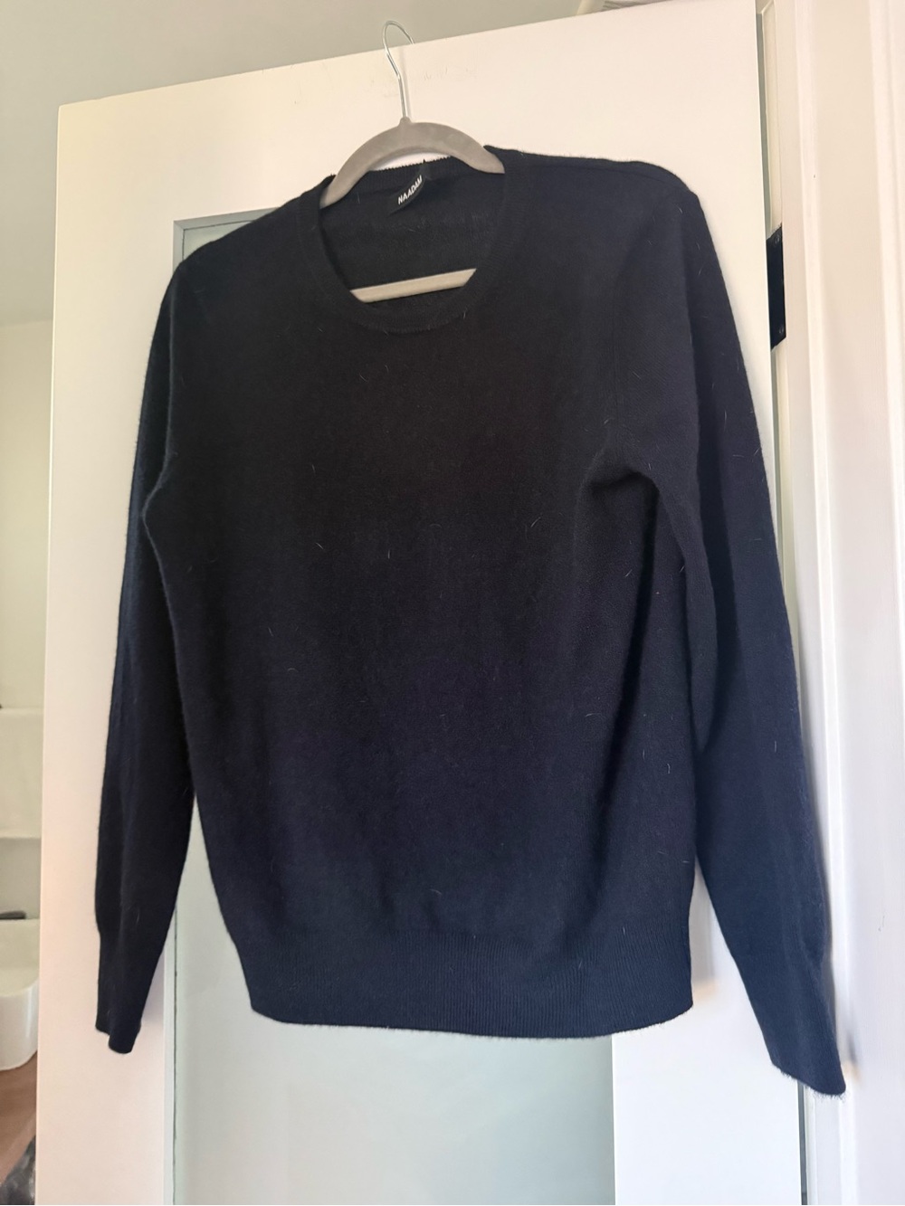 NAADAM navy blue Knit Sweater with Crewneck size m. Never worn
